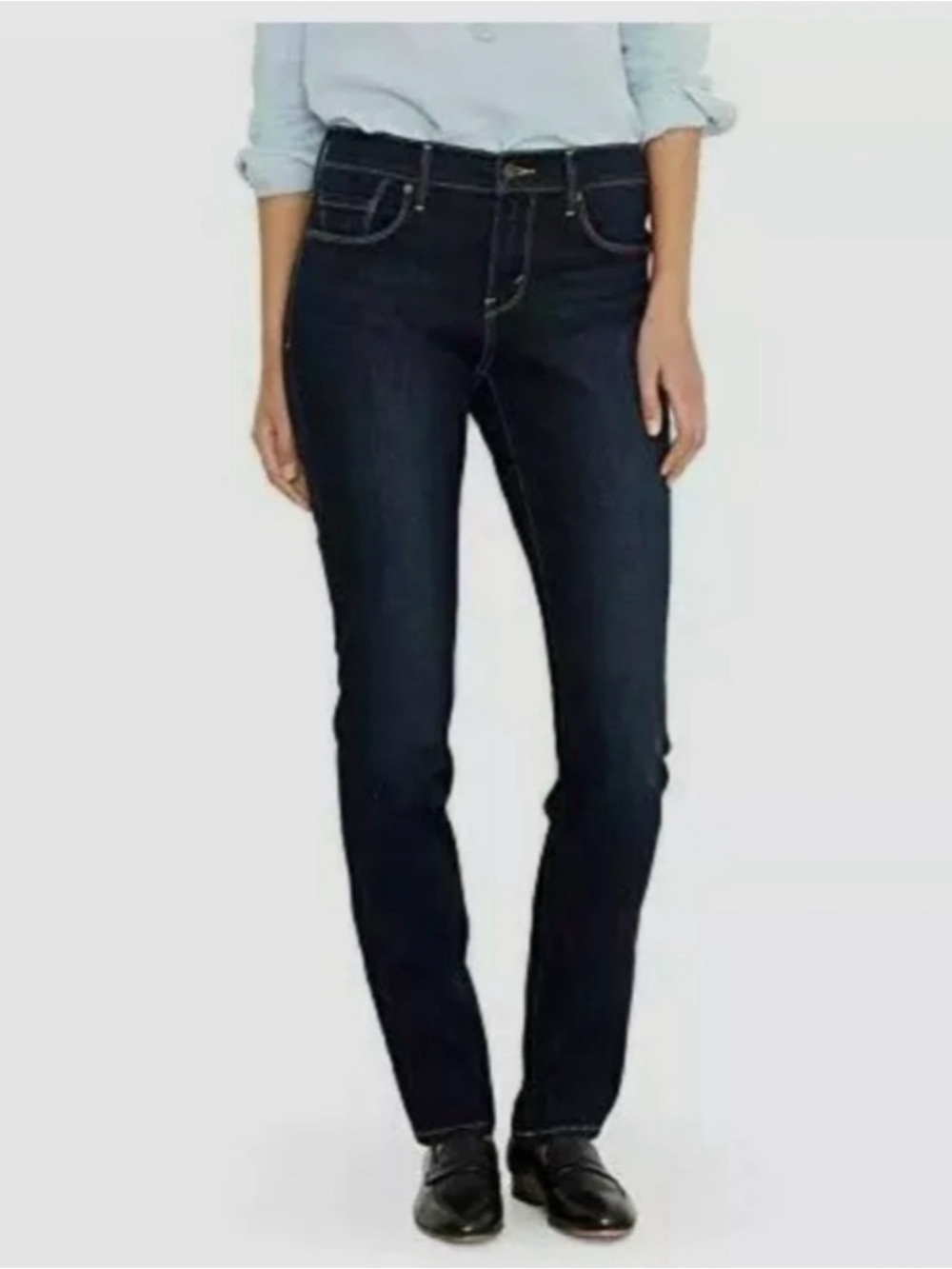 Levi's 505 Dark Indigo Straight-Leg Jeans